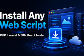 install any PHP laravel mern scripts