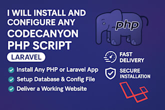 install any codecanyon PHP or laravel script and configure it perfectly