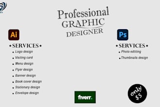 create print and social media post, visiting cards and thumbnails designs