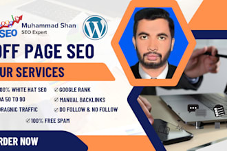 do off page SEO with high authority forum backlinks, social profiles,and web 2 0