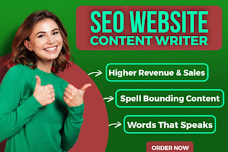 be the content writer for website copywriting