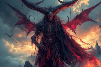 do demonic fantasy horror character
