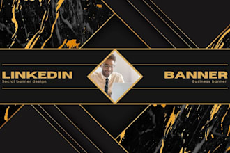 design a professional linkedin banner, header, post, ad, or web button 24 hours