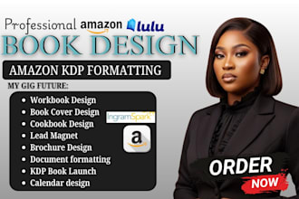 design professional workbooks, cookbooks, business brochures and book formatting
