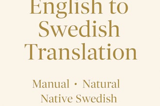 translate your english text to natural and fluent swedish