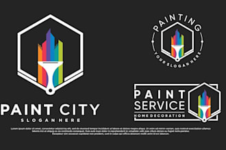 design luxury house painter logo