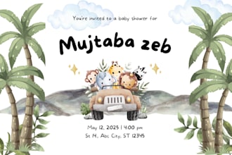 create adorable baby shower invitations and gender reveal cards