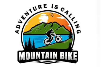 design a professional modern mountain bike logo