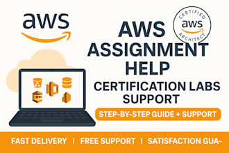 help you with aws assignments, labs ec2, s3 and certification support