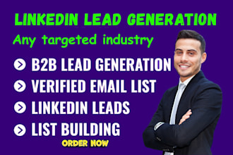 do b2b lead generation, linkedin lead generation and email list building