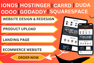 hostinger website design carrd ionos  odoo godaddy duda squarespace wordpress