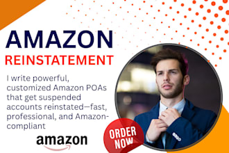 write a professional amazon poa for account reinstatement and suspension