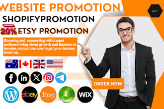 amazon website link promotion shopify etsy ebay article or any app on pinterest