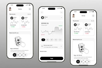 develop trading app, crypto trading app, stock trading app, forex trading app
