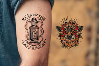 do traditional old school tattoo design