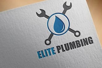 do professional plumbing logo design for plumbers, contractors and services