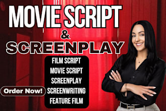 write top tier movie script, screenplay, screenwriting, film script, tv series
