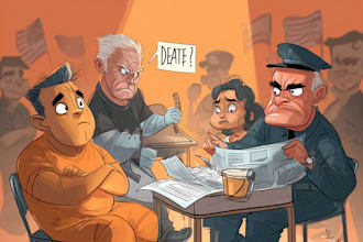 draw satire, editorial or political cartoons for you