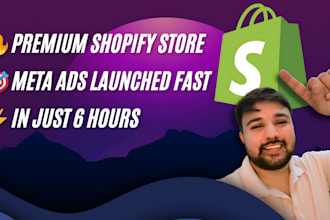 build your shopify store and run facebook, instagram ads
