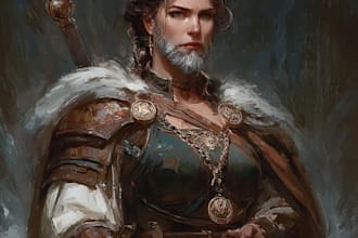 illustrate your d and d character portrait