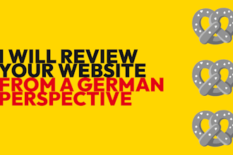 review your website from a german perspective