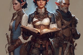 do a dnd and d and d character art illustration for you