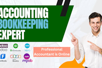 do setup, clean up, reconciliation in quickbooks online, xero, myob with excel