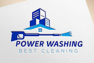do custom cleaning logo design for cleaning services and janitorial businesses