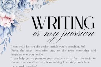 write persuasive articles in italian or english that can catch the reader