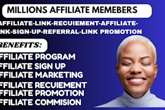 affiliate link recruitment, affiliate link sign up, referral link promotion,