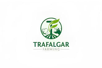 do modern landscape, lawn care and agriculture brand logo