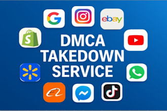 send dmca takedown notice to remove ebay,amazon, mugshots and other stole