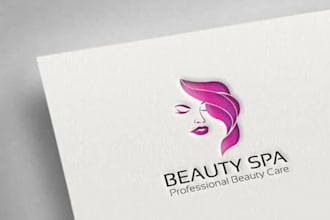 do fashion, beauty, cosmetic spa hair salon logo