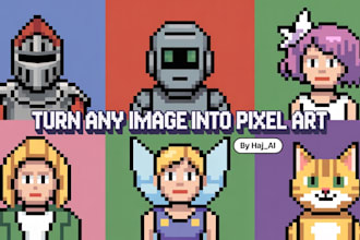 turn your photo avatar or ai image into unique pixel art using ai
