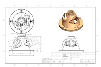 create 2d technical mechanical drawing in solidworks
