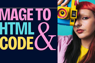 image to HTML and image to code in just 5