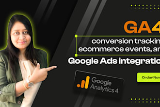 set up ga4 conversion tracking, ecommerce events, and google ads integration