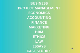 do economics,business, hrm,ethics, marketing,finance, accounting,law,hrm
