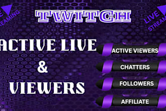 twitch live viewer and channel promotion