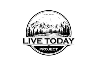 make a vintage retro outdoor logo for live today project