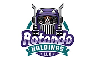 design awesome fun truck logo
