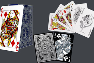 design custom playing card poker card uno card board game box card game design