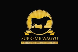 design existing powerful beef logo
