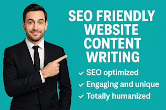 be your SEO website content writer and website copywriter