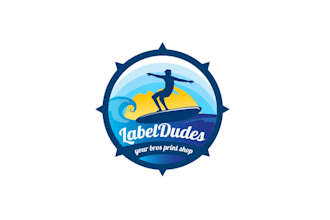 design best quality label dudes branding logo