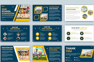 design educational powerpoint or canva presentations for teachers