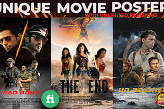 make unique movie poster design for your film