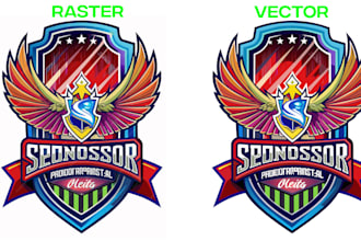 manual vector tracing, and raster to vector