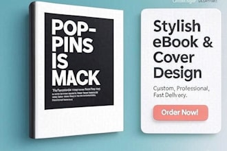 design stylish ebook, ebook covers and pages