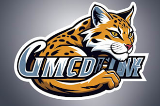 make wild cat mascot logo design in one day
